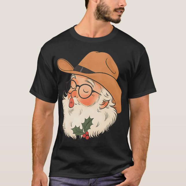 Camiseta Cowboy Papai Noel Ocidental (Frente)