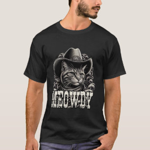 Camiseta Cowboy parvoíce de gato miúdo miúdo miúdos miúdos 