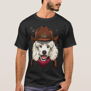 Camiseta Cowboy Poodle Western Rodeo Cowboy Hat e Bandana