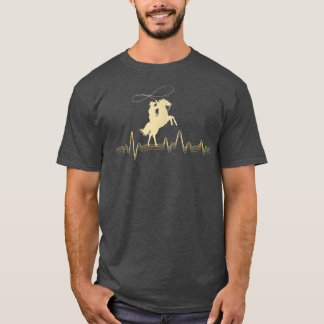 Camiseta Cowboy Roping Roper Horse Andando Equestre