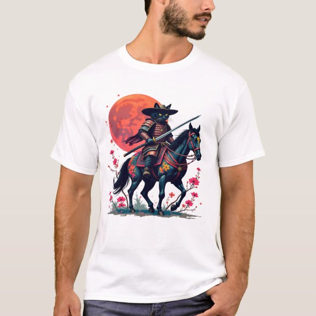 Camiseta Cowboy Samurai Black Cat Horry Simples (Frente)