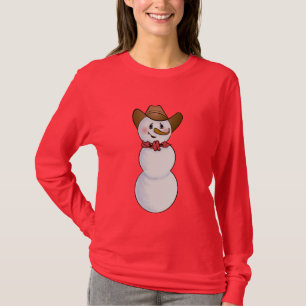 Camiseta Cowboy Snowman com Red Bandana