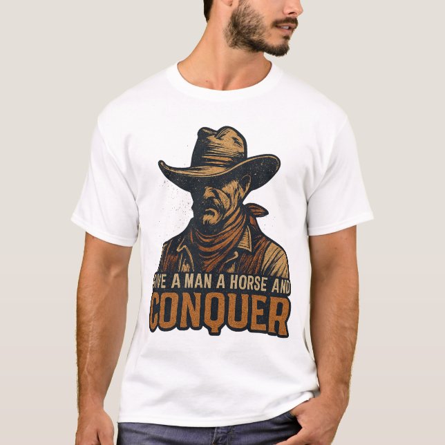 Camiseta Cowboy Spirit & Wild West Vibe (Frente)