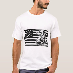 Camiseta Cowboy Western Country USA Flag © FB #