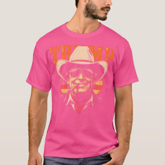 Camiseta Cowboy Western Make America Excelente Donald Trump
