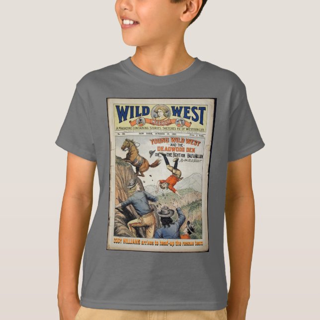 Camiseta Cowboy Wild West Personaliza NOME e SMS Boys (Frente)