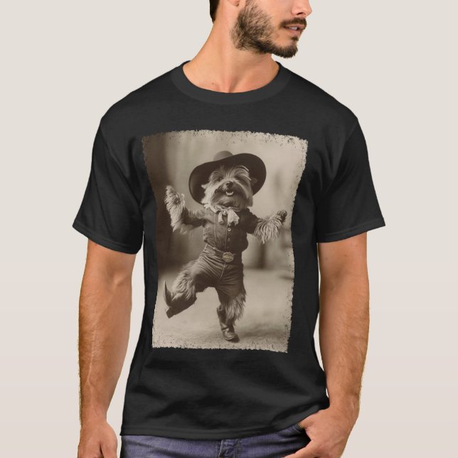 Camiseta Cowboy Yorkshire Terrier (Frente)