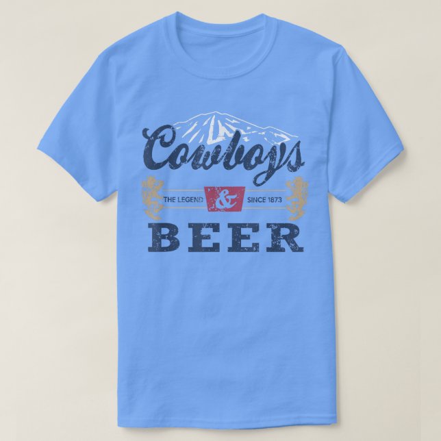 Camiseta Cowboys And Beer Tee Women Rodeo Costume Western V (Frente do Design)