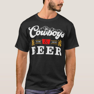 Camiseta Cowboys E Beer Vintage Vibe Western Bebendo T S
