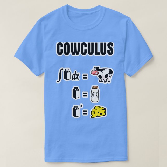 Camiseta Cowculus Math Cowculus Leite Queijo (Frente do Design)