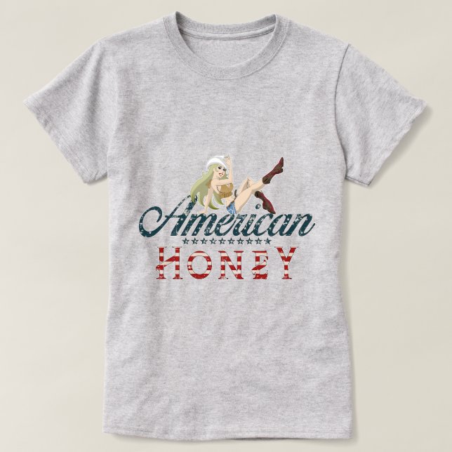 Camiseta Cowgirl Americana (Frente do Design)
