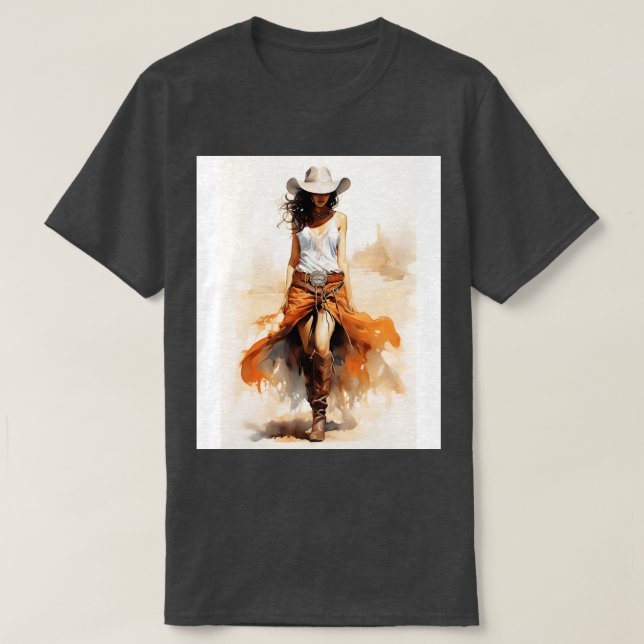 Camiseta Cowgirl Costeira 6 (Frente do Design)