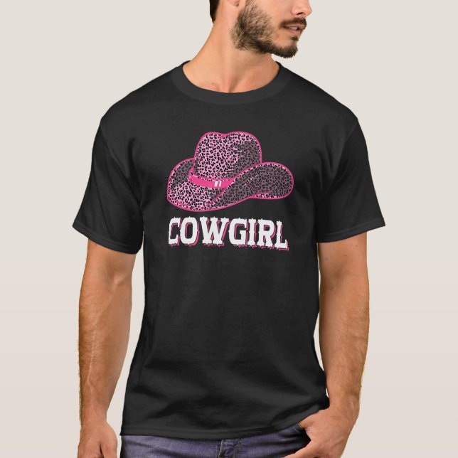 Camiseta Cowgirl - Country Southern Western Lepard Texas P (Frente)