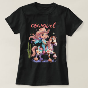 Camiseta Cowgirl Joyride - Aventura Ocidental para Cavalos 