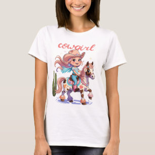 Camiseta Cowgirl Joyride - Aventura Ocidental para Cavalos