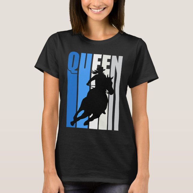 Camiseta Cowgirl Queen Rodeo Women Southern Girls Western B (Frente)