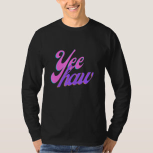 Camiseta Cowgirl Retro Yee Haw Howdy Rodeo País Ocidental