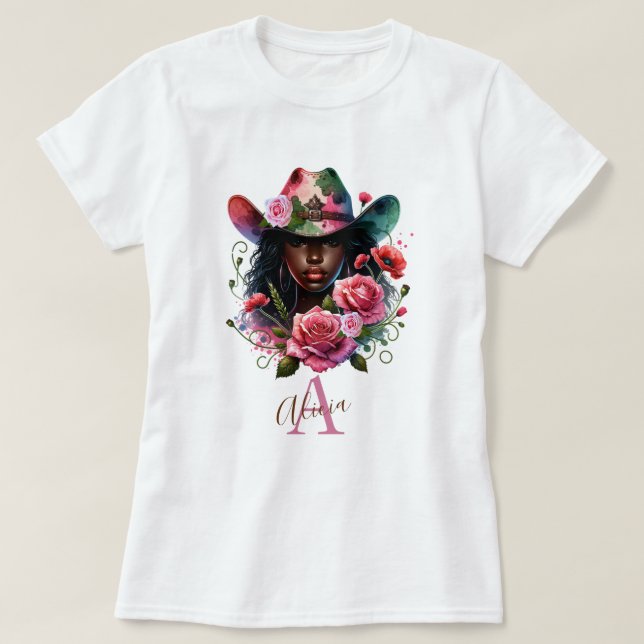 Camiseta Cowgirl Rodeo (Frente do Design)