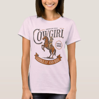Camiseta Cowgirl – Saddle Up and Ride | Vintage Western