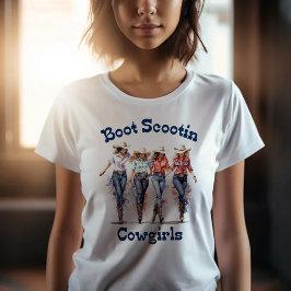 Camiseta Cowgirls Boot Scootin