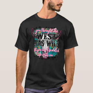 Camiseta Cowhide Bull Skull Você não está me selando