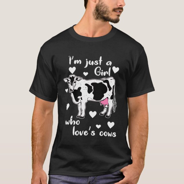 Camiseta Cows  Cow Girl  Peasant Farmers Livestock (Frente)