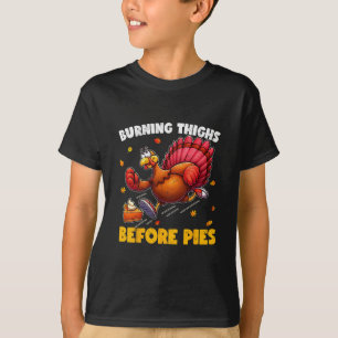 Camiseta Coxa Queimando Antes de Peru de Torta Dia de Ação