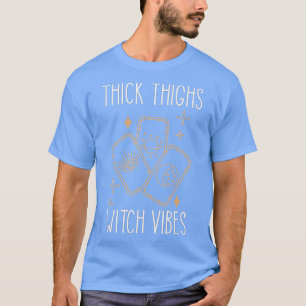 Camiseta Coxas grossas Bruxas Vibes Tarot Cartões Engraçado