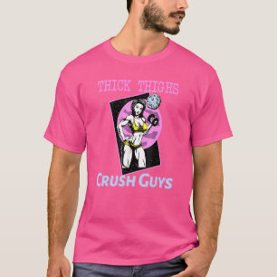 Camiseta Coxas grossas Caras Esmagadoras Levantando peso Bo