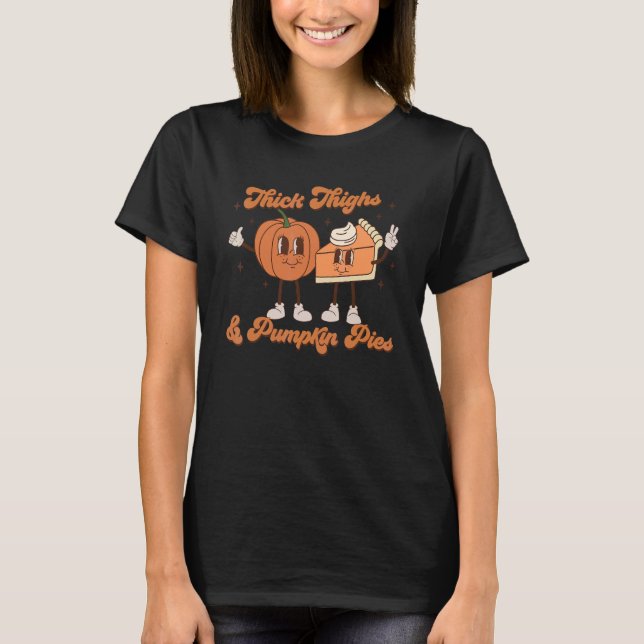 Camiseta Coxas grossas e abóboras empalidecem Bebê Ação de  (Frente)
