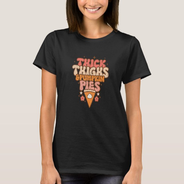 Camiseta Coxas grossas e abóboras empalidecem Bebê Ação de  (Frente)