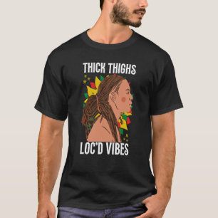 Camiseta Coxas grossas e nádegas Vibes Negro Mês D