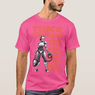 Camiseta Coxas Grossas Esmagam os Caras Levantamento de Pes
