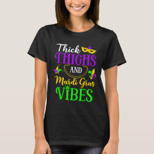 Camiseta Coxas Grossas Vibes de Mardi Gras Design