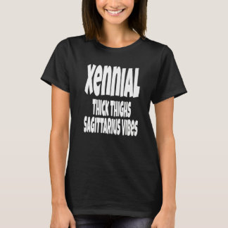 Camiseta Coxas Grossas Vibes de Sagitário Geração Xennial