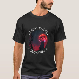 Camiseta Coxas grossas Víblias Dia de as Bruxas engraçado L