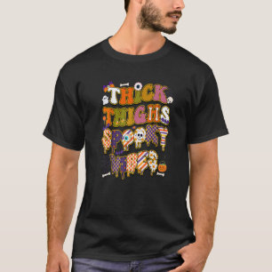 Camiseta Coxas grossas Víblias fantasmas Ghost Skull Hallow