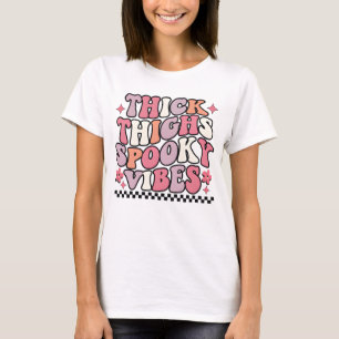 Camiseta Coxas grossas Víblias no Dia das Bruxas Diversão