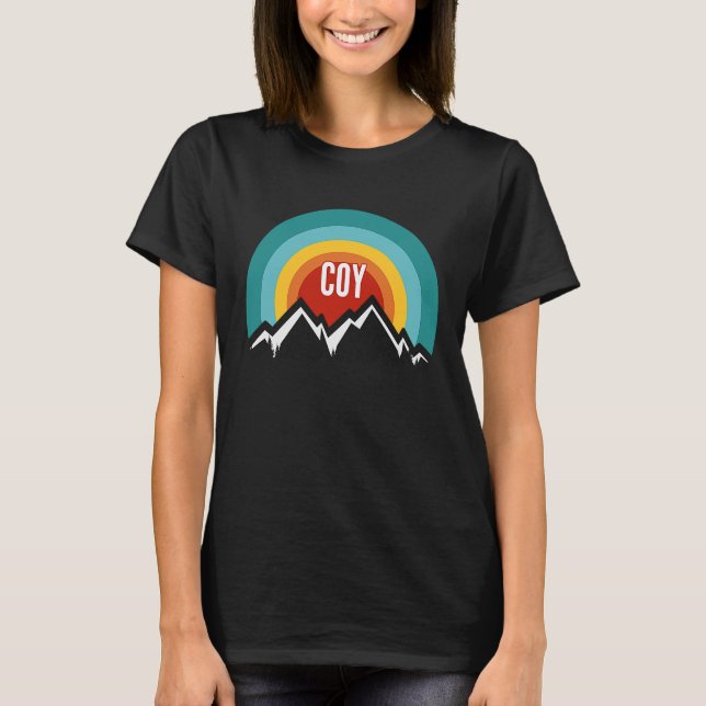 Camiseta Coy Vintage Retro Sunset (Frente)