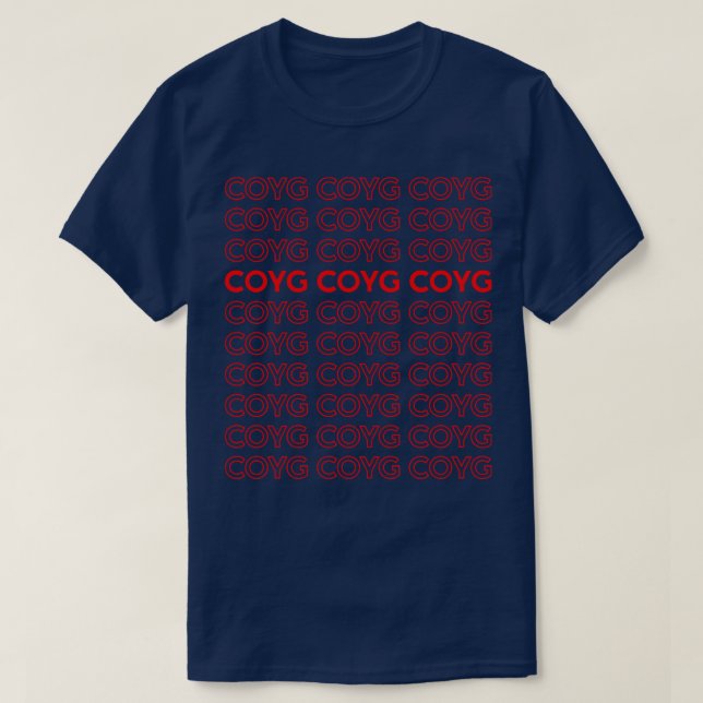 CAMISETA COYG COYG COYG (Frente do Design)