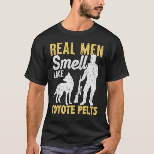 Camiseta Coyote Caça Coyote Hunter Yote Men Cheira Coyote