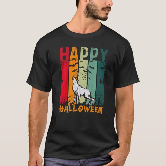 Camiseta Coyote Girls Boys Retro Style Janto de Halloween P (Frente)