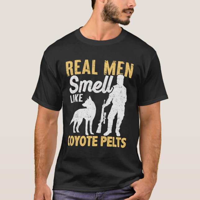 Camiseta Coyote Hunter Coyote Hunter Yote Cheira Coyote Pel (Frente)