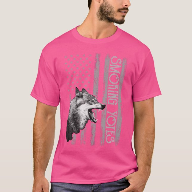 Camiseta Coyote Hunting Usa Apparel American Flag Hunter Us (Frente)