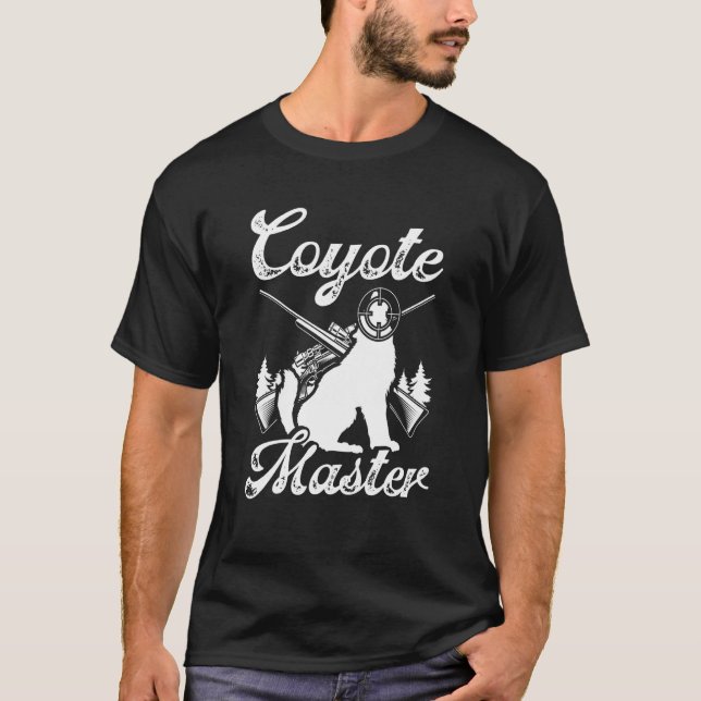 Camiseta Coyote Master Predator Hunting Coyote Hunting Hunt (Frente)