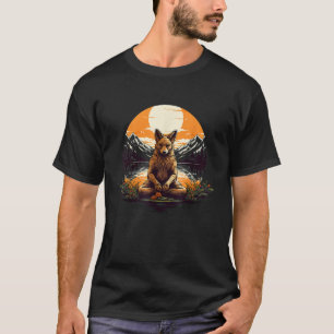 Camiseta Coyote Meditação Yoga T Shirt