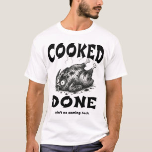 Camiseta Cozido Pronto – Humor Negro Queimado Meme Minimali