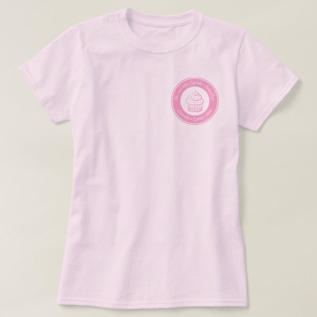 Camiseta Cozimento Comprar do Sr. e da Sra. Cupcake (Frente do Design)
