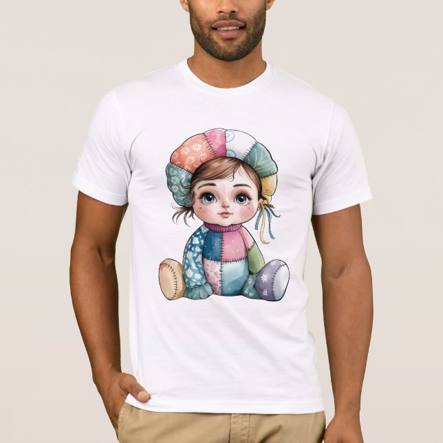 Camiseta Cozinha Aquarela Patchwork Baby Snow Woman (Frente)