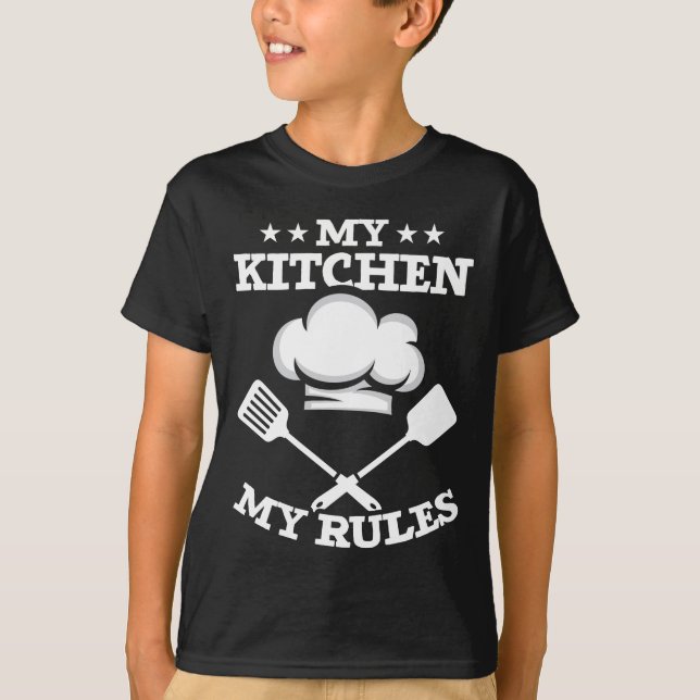 Camiseta Cozinha Chef Engraçada Regulamentação Humor do Coz (Frente)